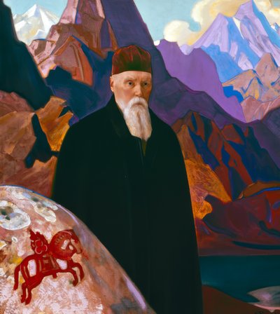 Reprodução do retrato de Nikolai Roerich &39; de Nikolai Konstantinowitsch Roerich