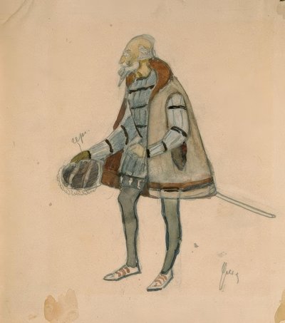 Figurino do Duque Johann de Nikolaj Pawlowitsch Uljanow