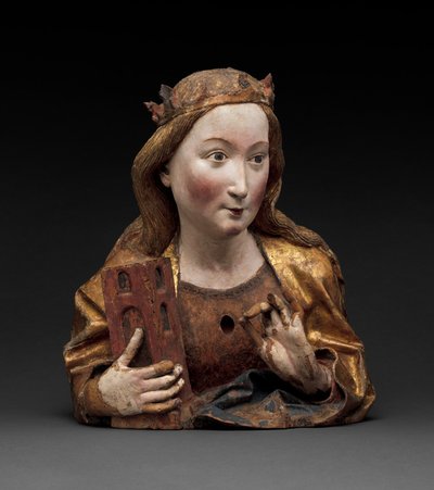 Busto Relicário de Santa Bárbara, c.1465 de Nikolaus Gerhaert von Leyden