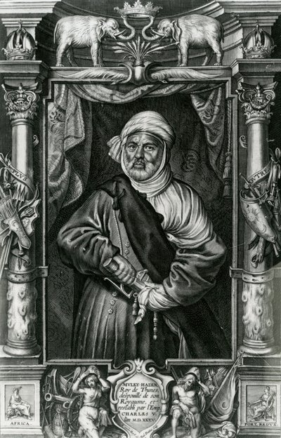 Abu l-Hasan Ali, também chamado Muley Hacén, 1535 de Nikolaus van der Horst