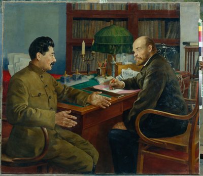 Lenine e Estaline de Nikolay Ivanovich Shestopalov