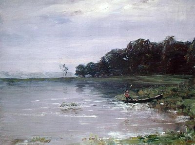 Paisagem com Barco, Boa Noite de Nikolay Nikanorovich Dubovskoy
