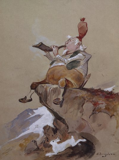 Jaktlur / corno de caça de Nils Bergslien