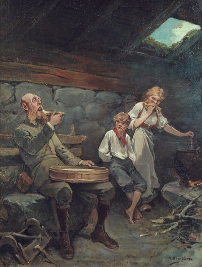 O senhor e a papa feita com creme azedo de Nils Bergslien