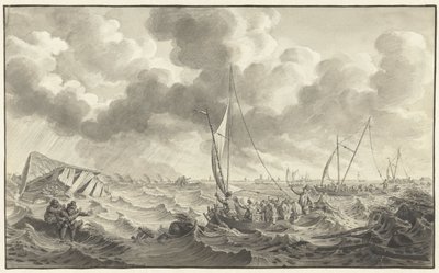 Quebra de dique perto de Kampen, 1775 de Noach van der Meer (II)
