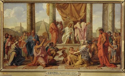 Ptolomeu Filadelfo concede a liberdade aos judeus ... de Noël Coypel