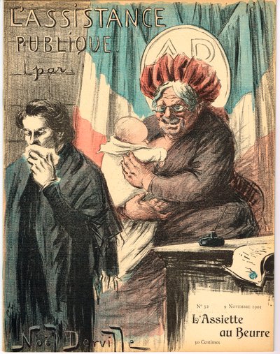 Capa de "The Butter Plate", Satirique en Colours de Noel Dorville