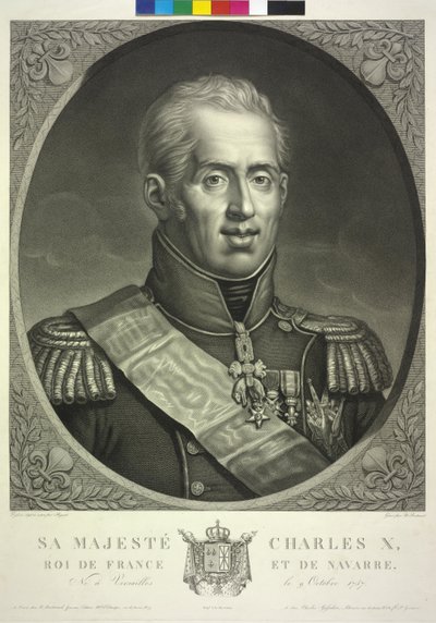 Rei de França Carlos X de Noel Francois Bertrand