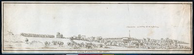 Charonne, c.1677 (caneta e tinta com lavagem em papel) de Noel Gasselin