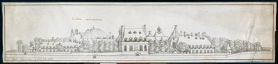 Hospital St Louis, c.1677 (caneta e tinta sobre papel) de Noel Gasselin