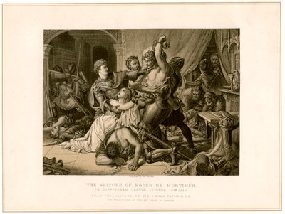 A apreensão de Roger de Mortimer 1287-1330 no Castelo de Nottingham, século XIX. de Noel Paton