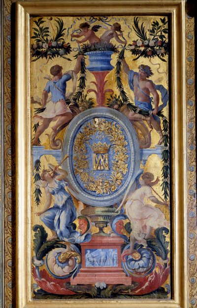 Painel decorativo do gabinete da Marechala de La Meilleraye realizado por Noel Quillerier (1594-1669) de Noel Quillerier