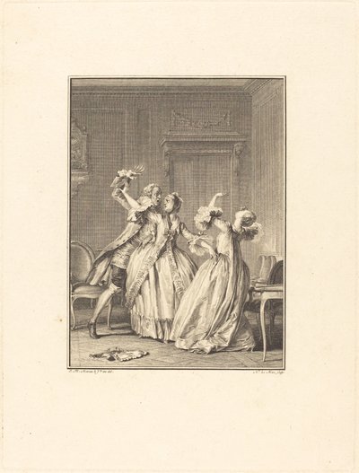 Le Soufflet de Noël Le Mire after Jean Michel Moreau