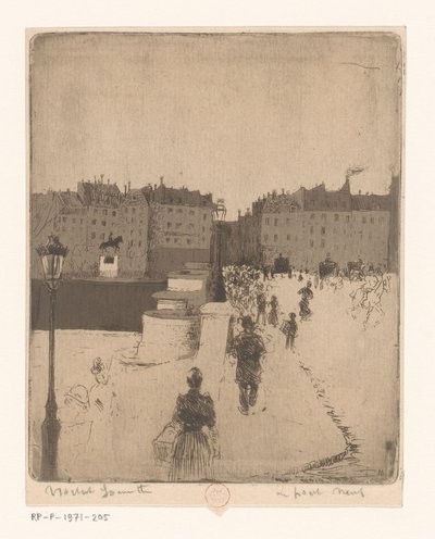 Vista da Pont Neuf em Paris
Le Pont Neuf (título sobre o objecto) de Norbert Goeneutte