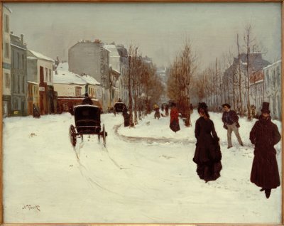 O Boulevard de Clichy sob a neve de Norbert Goeneutte