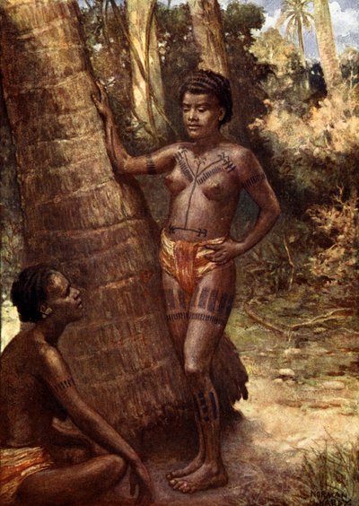 Mulheres da Ilha de Rennell (Polinésia) de Norman Hardy