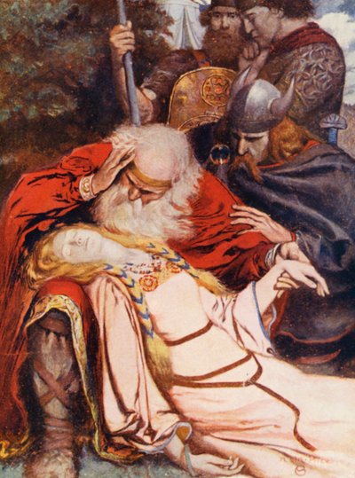 Ilustração para histórias de Shakespeare (litografia a cores) de Norman Mills (after) Price