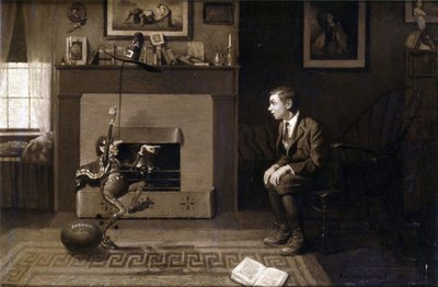 O Magic Football: "Achei que você estava errado", disse ele em triunfo. - Você disse que eram nove! Estúpido!&39; de Norman Rockwell