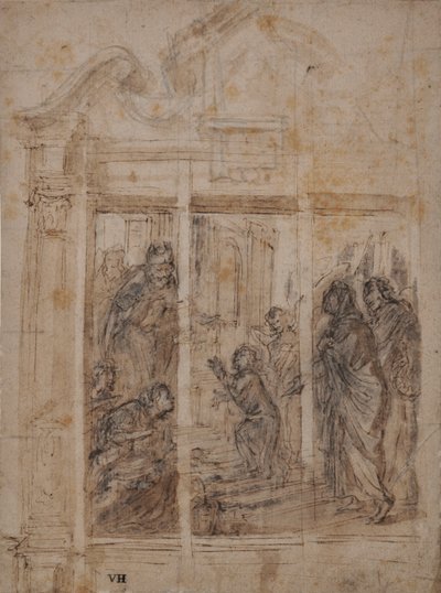 A Apresentação da Virgem no Templo de Northern Italian School
