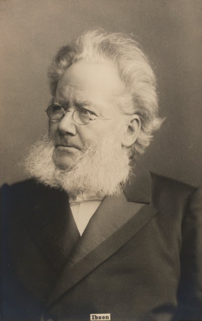 Henrik Ibsen, dramaturgo e poeta norueguês (foto a p/b) de Norwegian Photographer