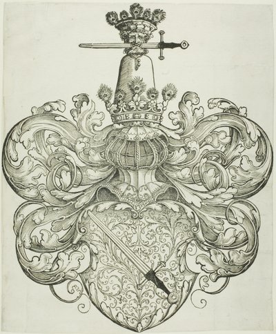 As armas da família Kress von Kressenstein de Nuremberg School