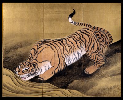 Tigres numa Paisagem de Obun Kunii