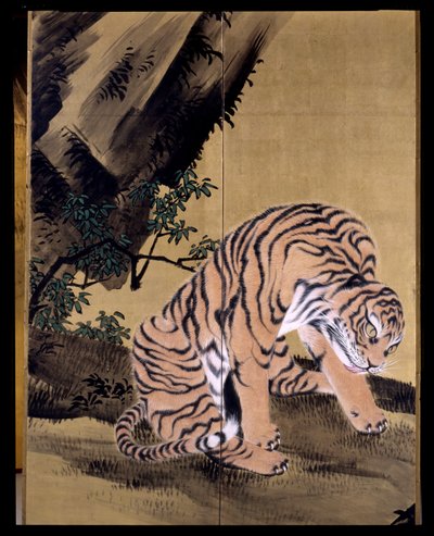 Tigres numa Paisagem de Obun Kunii