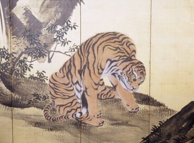 Tigres numa Paisagem de Obun Kunii