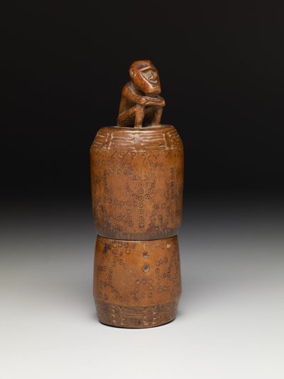 Recipiente de cal cerimonial (ahumama) de Oceanic Oceanic
