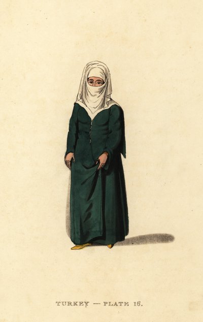 Mulher turca de Constantinopla (Istambul), Império Otomano de Octavian (after) Dalvimart