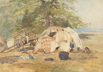 Um acampamento para ciganos de Octavius Oakley