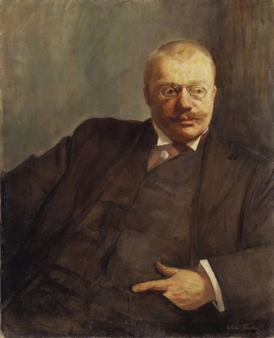 Gunnar Heiberg, escritor, jornalista e dramaturgo norueguês - Retrato do poeta Gunnar Heiberg (1857-1929), de Krohg, Oda (1860-1935). Óleo sobre tela de Oda Krohg
