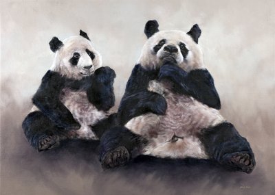 Urso da China, Pixiu, 2014 (acrílico sobre tela) de Odile Kidd