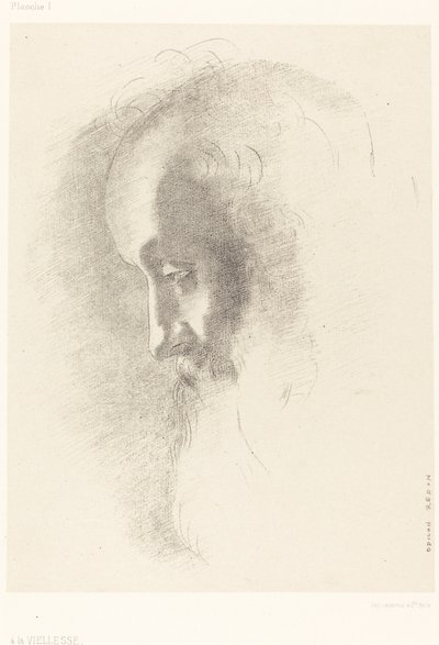 A La Vieillesse (A velhice) de Odilon Redon