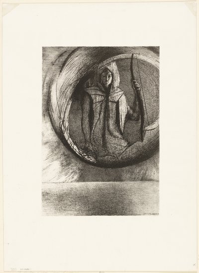E Além, o Ídolo Astral, a Apoteose, placa 2 de 6 de Odilon Redon