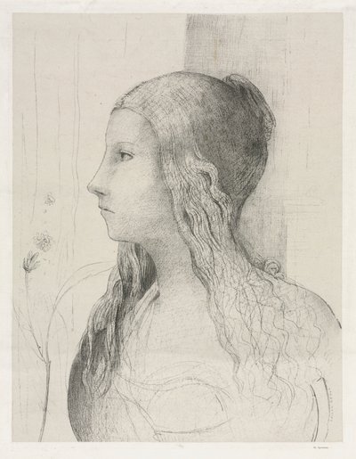 Brünnhilde em Crepúsculo dos Deuses de Odilon Redon