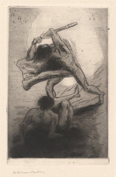 Caim é Abel de Odilon Redon