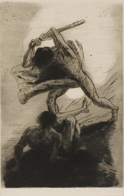 Caim é Abel de Odilon Redon