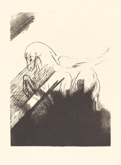 Cheval aile (cavalo alado) de Odilon Redon