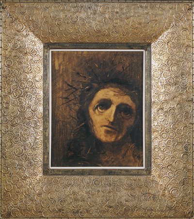 Cristo (carvão e giz preto sobre papel) de Odilon Redon