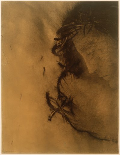 Cristo (a coroa de espinhos) de Odilon Redon
