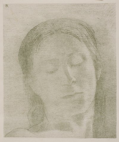 Olhos fechados de Odilon Redon