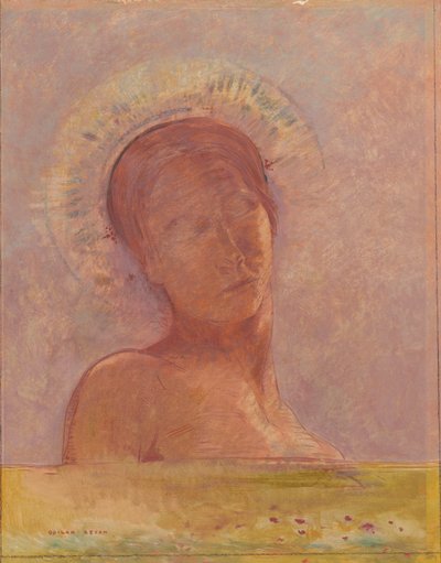 Olhos fechados de Odilon Redon