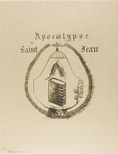 Capa - Frontispício do Apocalipse de S. João de Odilon Redon