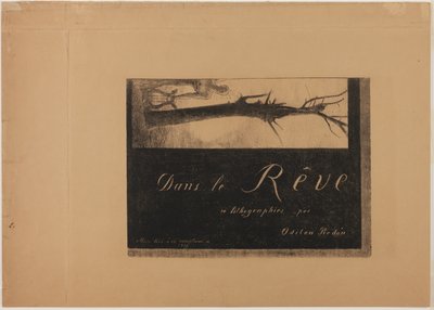 Capa - Frontispício, de In Dreams de Odilon Redon