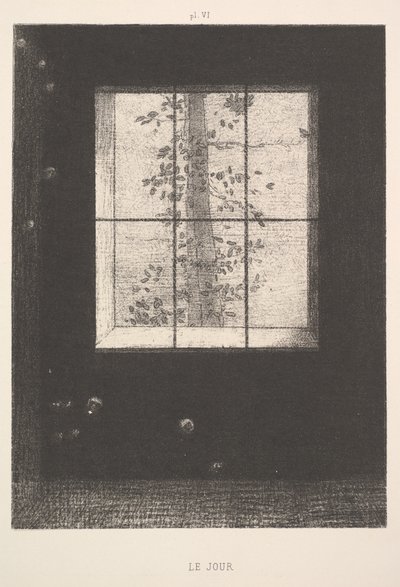 Day Le Jour, da série Dreams Songes, placa VI, 1891. de Odilon Redon