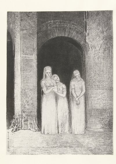 As sacerdotisas estavam à espera
Les prètresses furent en attente
La Nuit (título da série)
A noite (título da série) de Odilon Redon