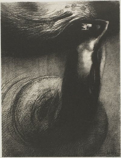 Morte: "Minha ironia supera todas as outras!", placa 3 de 6 de Odilon Redon