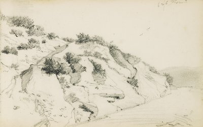 Desenho de um álbum intitulado "The Basque Country", 1862-63 de Odilon Redon
