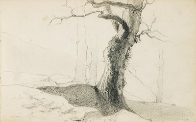 Desenho de um álbum intitulado "The Basque Country", 1862-63 de Odilon Redon